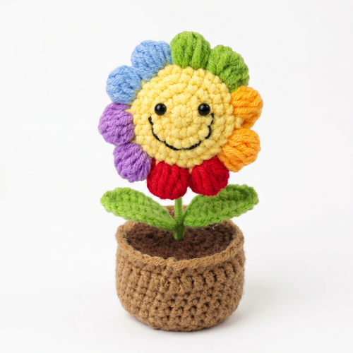 Handmade Crochet Sunflower